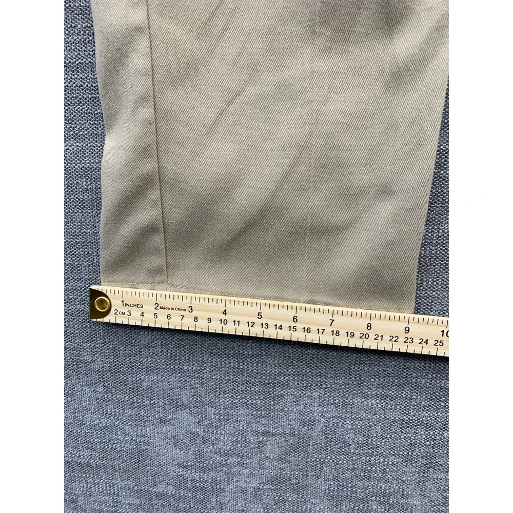 Dickies 874‎ Flex Original Fit Pants Mens 34x32 Beige Cotton Flat Front Workwear